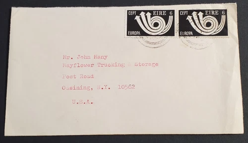 Ireland, nice 1973 CEPT cover sent to USA