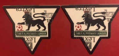 プレミアリーグ　F.A. Premier League アイロンパッチ 1997-2003 pair of premier league patch player size Iron On Heat