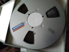 👀 (1) Vtg AFRTS AMPEX 456 Grandmaster Size 1/4" Tape Reel 10-1/2"  👀