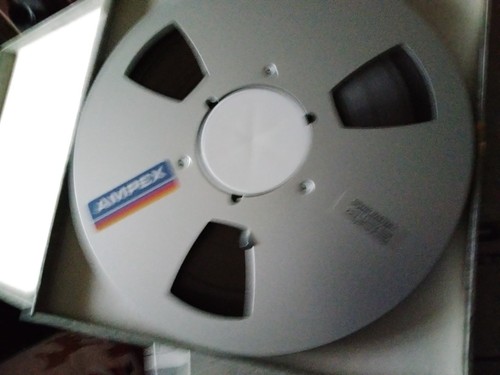 👀 (1) Vtg AFRTS AMPEX 456 Grandmaster Size 1/4" Tape Reel 10-1/2"  👀