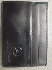 Mercedes Benz Black Leather Credit Card and I.D. Holder Embossed Logo
