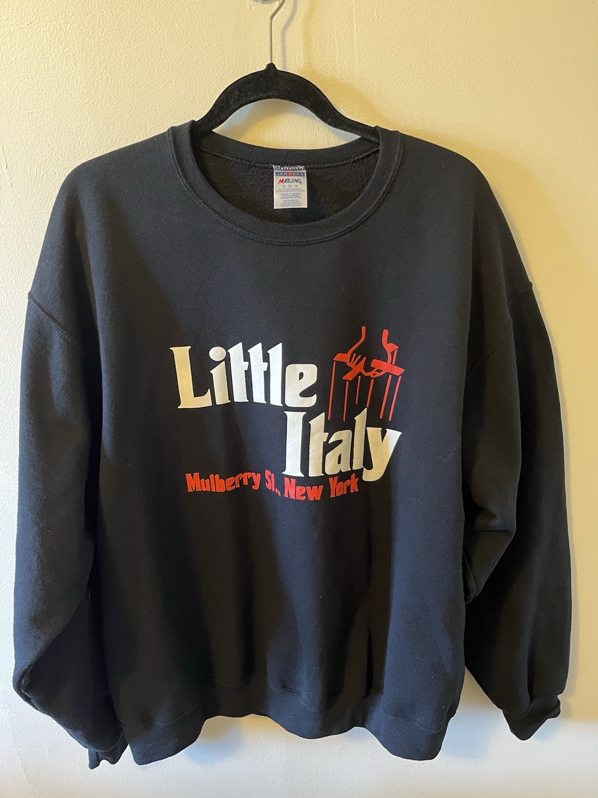 Vintage Little Italy New York Graphic Sweatshirt  - men’s Size XL