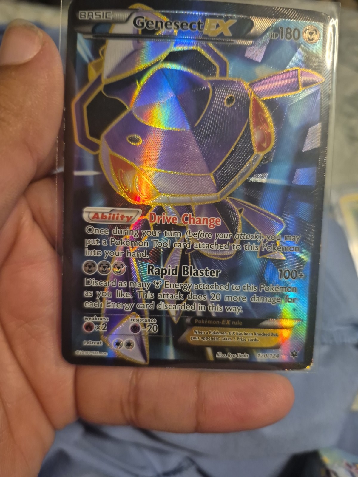 Genesect EX (Full Art) 120/124 Fates Collide Holo 
