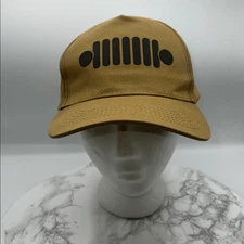 JEEP Khaki and Brown Grill Hat-NWOT