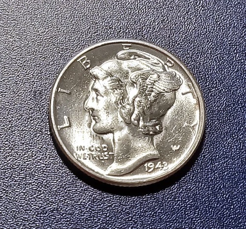 Gem BU 1943-P Mercury Dime