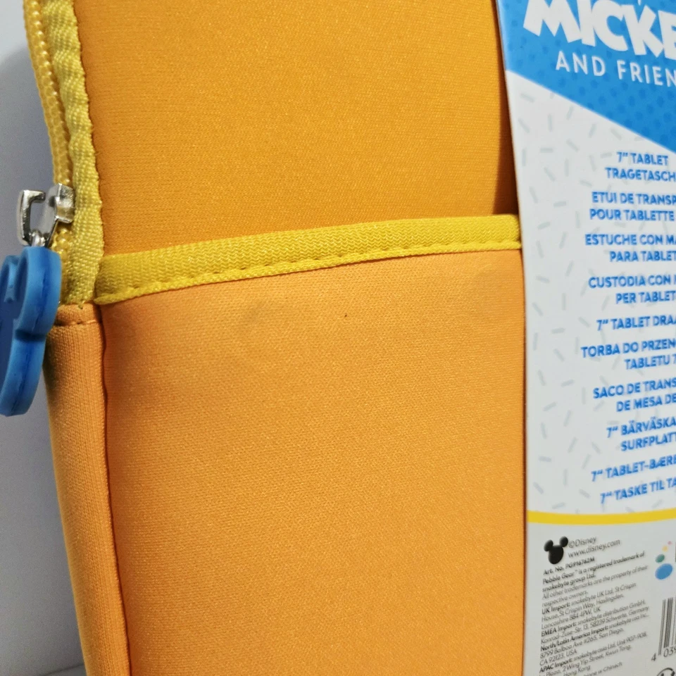 Pebble Gear X Disney Mickey & Friends Kids 7" Tablet Carry Bag Travel Case NWT - Image 3 of 4