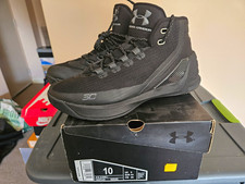 Under Armour Curry 3 Trifecta Black Sz 10 1269279-001