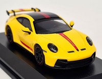 Minichamps 1/64 Porsche 911 992 GT3 Racing Yellow Diecast Model Car