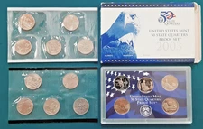 2003 State Quarter PDS Set  Proofs with BU P&D! 15 Coins!  NV NE CO ND SD! Z7