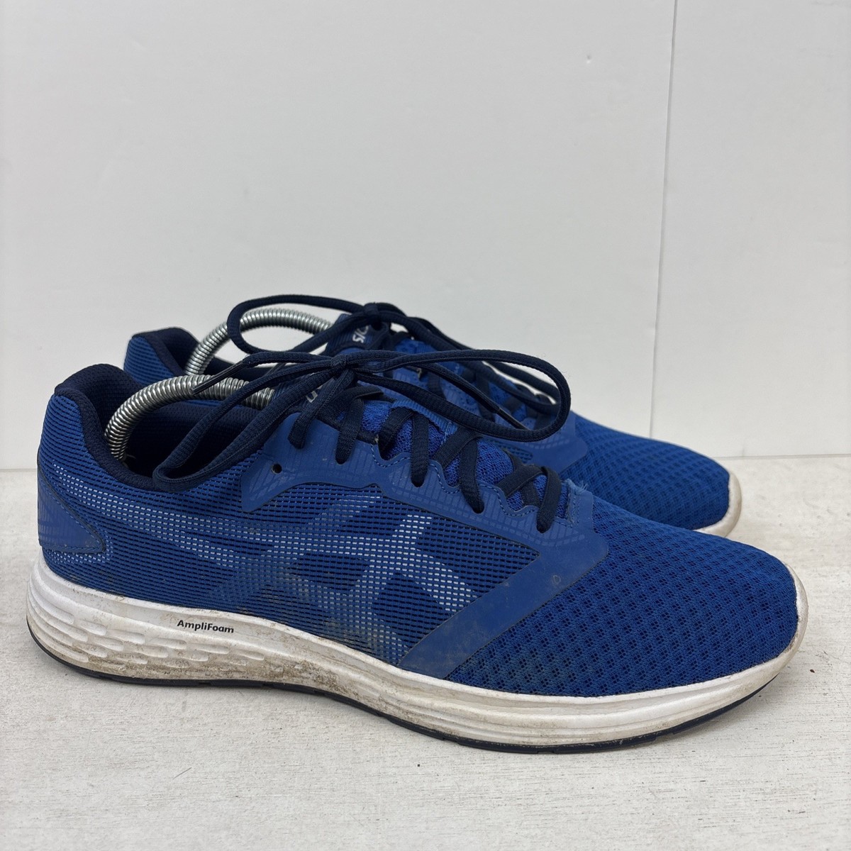 ASICS Amplifoam Patriot 10 Men's Blue Mesh Trainers US Size 10