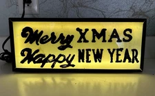 (1934-1939)  RARE Light Up Sign by CHANGEABLE NEON CO  (Early Neon Sign Pioneer)