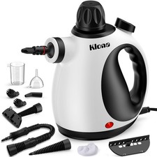 KLONA Steam Cleaner Handheld, with 10 Accessories Kit, White