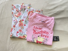 Disney - Winnie the Pooh Tee  Capri Sleepwear Set - Pink - S NWT 