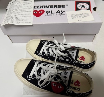 W/B Women 6.0US Play Comme Des Garcons x Converse Collab Shoes Sneakers Japan