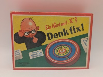 Denk Fix Ein Wort mit ''X'' 26303 alte Version 60er Gesellschaftsspiel Quiz 
