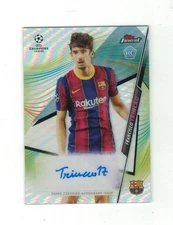 FRANCISCO TRINCAO 2020-21 Topps Finest UEFA CL AUTO REFRACTOR Rookie RC BARCA