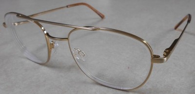 Randolph FGN Brushed Gold Aviator Eyeglass Frames Eyeglasses Frame 52-21-145