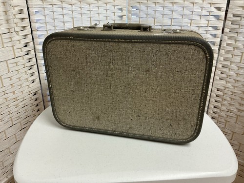 Vintage Travel Joy Suitcase Briefcase Kalle Blue Travel Train Case - Picture 1 of 18