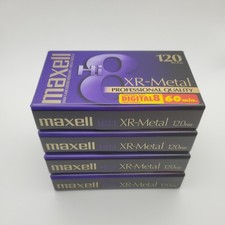 Maxell P6-120 XR Hi 8 120 min Video Cassette 281211 Lot of 4 New Sealed