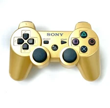 💥 Genuine Sony Playstation 3 PS3 DualShock 3 Controller  GOLD 💥 EXCELLENT