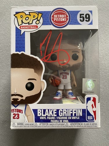 DETROIT PISTONS- BLAKE GRIFFIN AUTOGRAPH FUNKO POP 59 JSA CD05265 - Picture 2 of 6