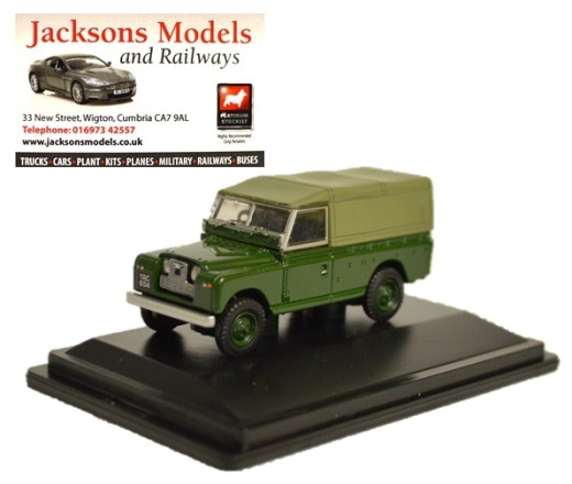 Oxford 76LAN2011 Land Rover Series II Canvas Back Bronze Green 1:76 Scale