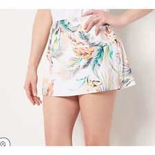 Jantzen Side Slit Swim Overskirt White Cabana NEW NWT size 16