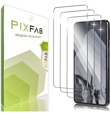 PIXFAB Screen Protector For Google Pixel 10 9A 9 Pro XL 8A 7A 6A Clear Tempered Glass