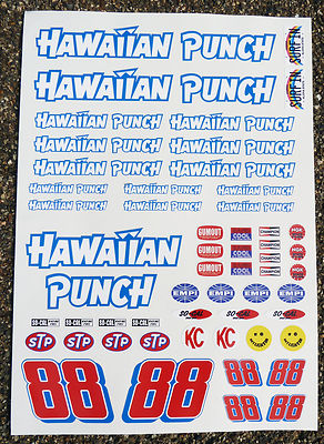 Screenprintdigital 10. Maßstab RC Vintage BAJA Racer Hawaiian Punch Aufkleber