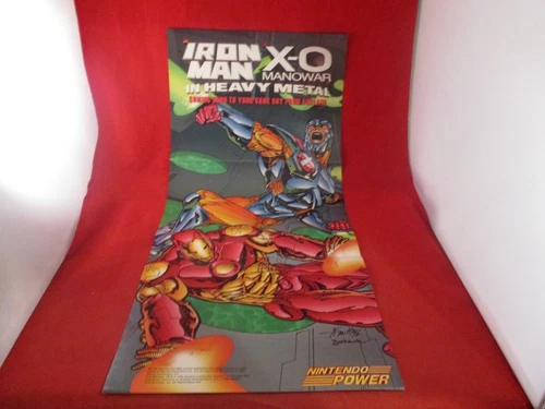 Iron Man X-O Manowar in Heavy Metal Game Boy Nintendo Power Fldble Promo Poster