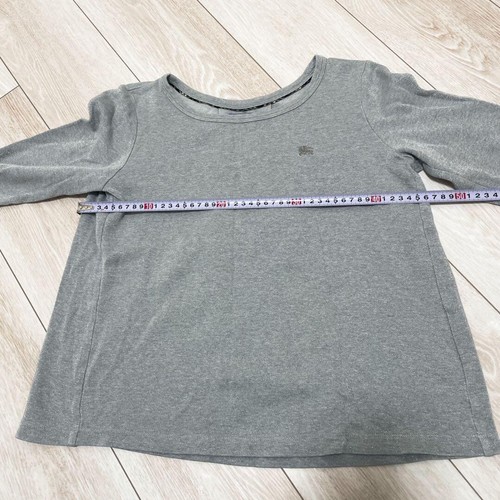 BURBERRY BLUE LABEL Glitter Top T-Shirt Gray Size 38 USA XS/S Authentic Japan - Picture 11 of 14