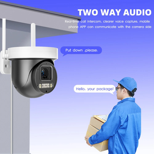 Cámara PTZ de seguimiento automático humano IR 30 M WIFI POE 15X Zoom 5 MP Protocolo Hikvision - Imagen 3 de 7