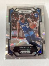 2023-24 Prizm MIKE MILES JR Rookie Silver Cracked Ice Prizm #295 Mavericks RC