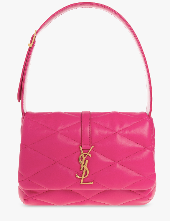 $2850 NUOVA borsa a tracolla Saint Laurent YSL Le 57 rosa in pelle hobo trapuntata