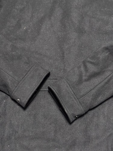 NWT Dockers Coat Mens XLarge Charcoal Gray Military Wool Blend Lined Dual Zipper - Picture 10 of 10