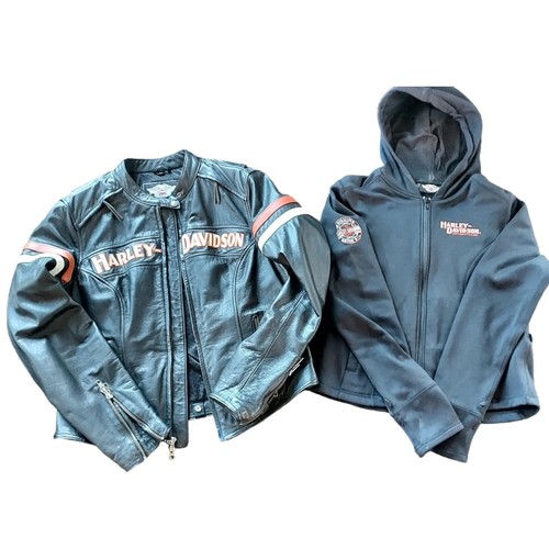 Harley Davidson Damen Reitjacke - Hoodie Einsatz Gr. MD - passende Chaps Gr. SM - Bild 13 von 17