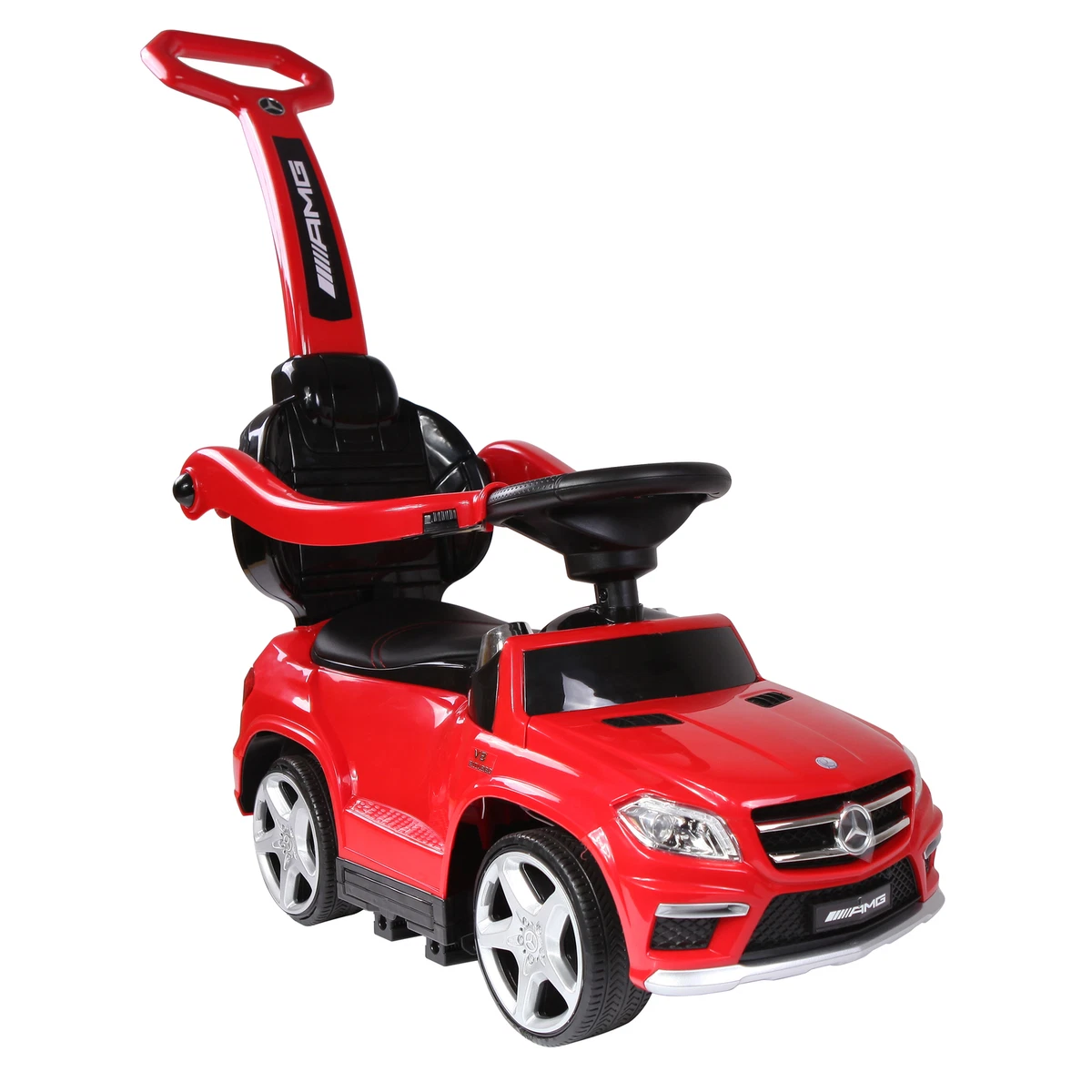 Best Ride On Cars Baby 4 in 1 Mercedes Push Car w Lights Open