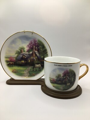 Thomas Kincade ''A Perfect Summer Day'' Cup and Saucer Collector's set .