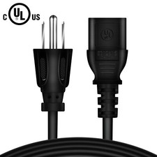 5ft UL Power Cord Cable For Acer X223WC P221W X221W X222W 22 LCD Monitor 3-Pin