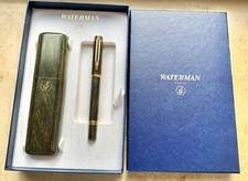 SHOPRETOURE! WATERMAN Man Wood Füllhalter, grün, M Feder. SELTEN!