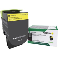 Lexmark CS317 71B10Y0 Yellow Toner Cartridge 2,300 Yield 