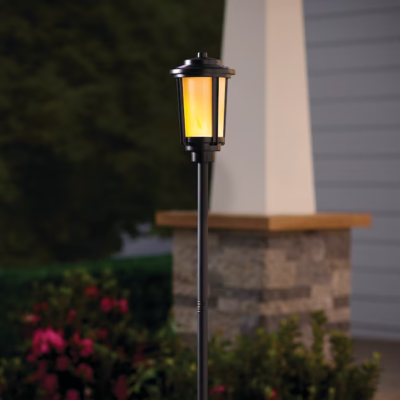 LAMBDASH PALM IN LITE ブラック Hampton Bay Callaway Black Integrated LED Weather Resistant