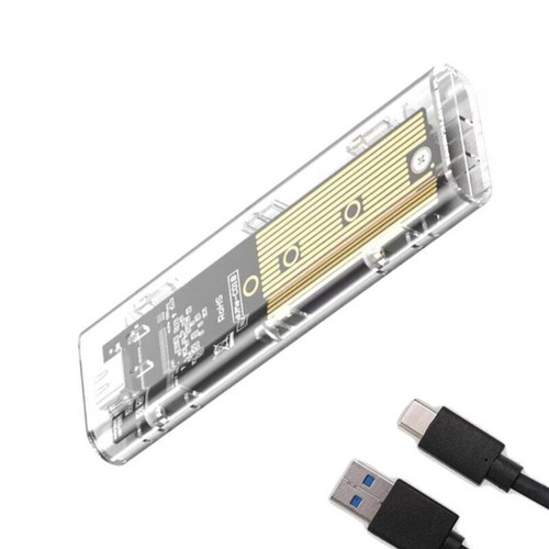 M.2 Solid Disk Enclosure Case Two Protocols Enclosure Box USB3.2 USB C 10Gbps - Afbeelding 7 van 11