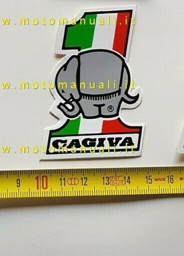 Cagiva lotto 6 adesivi pubblicitari anni 80 originali genuine factory stickers - Picture 4 of 4