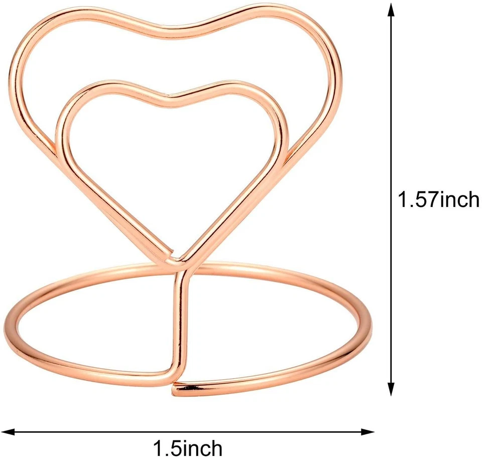 20pcs Metal Table Card Holder Stand Number Place Name Menu Party Wedding Decor - Image 2 of 4