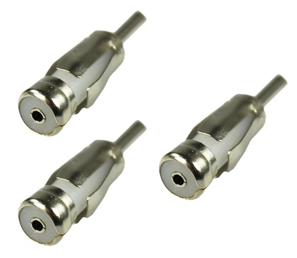 3X Adapter Iso Antenne Auf Din Antennenanschluss Stecker / Buchse-image