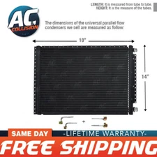 Universal Condenser Kit Parallel Flow 14 x 18 O-ring Fittings Included A/C AC