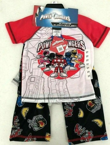 Power Rangers Boy's Pajamas 3 Piece Sleepwear Set Sz 2T - Picture 4 of 5