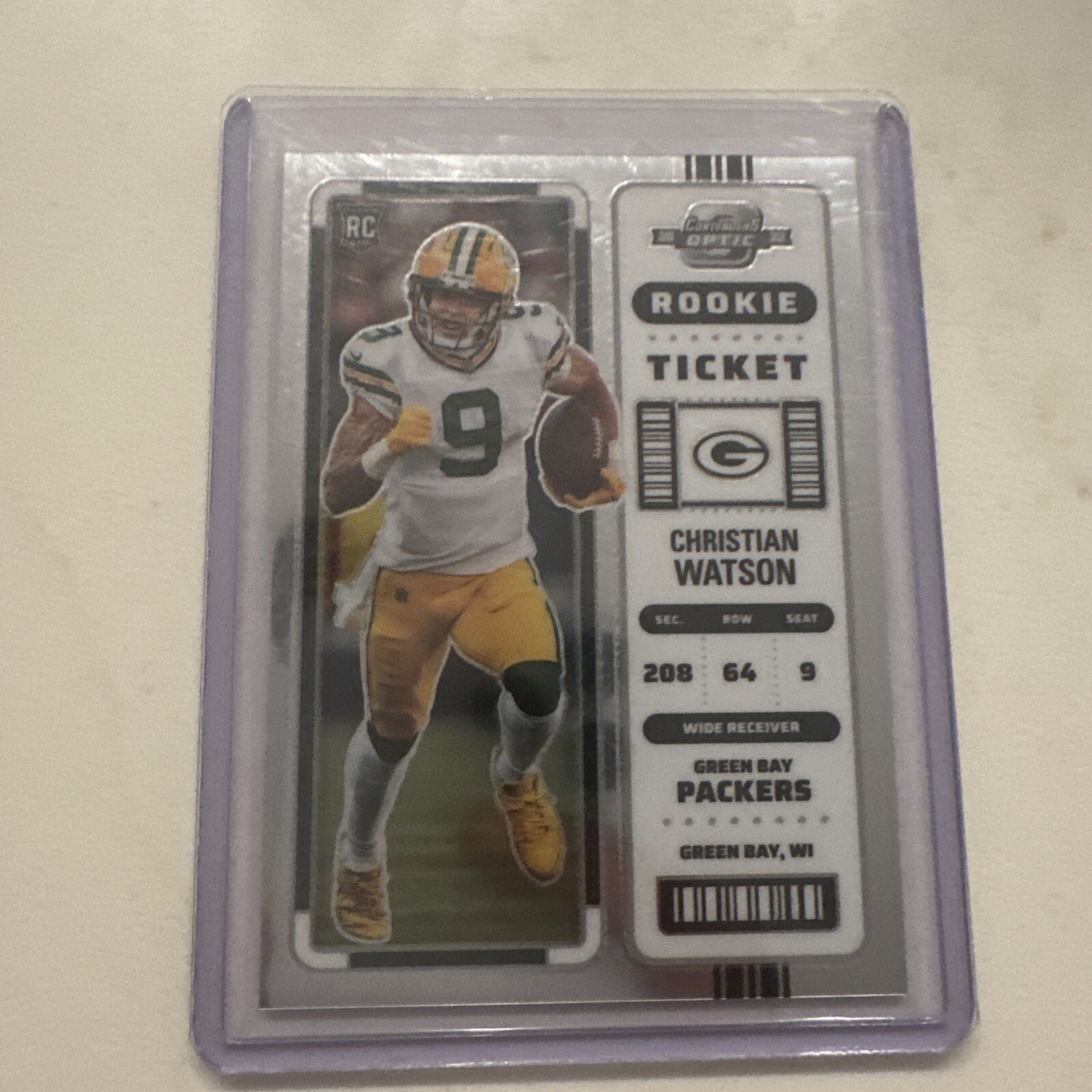 2022 Panini Contenders Optic - Rookie Ticket #66 Christian Watson (RC)