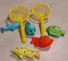 Preschool Toys Magnetic 5 Fishes 2 nets Bath Toy For Kids Infants No Fishing Rod